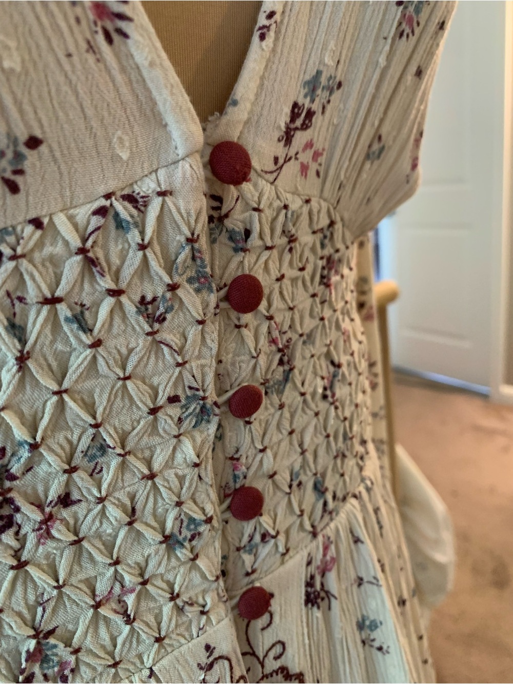Free People Embroidered Maxi Dress with Purple Embroidery - Picture 3 of 13